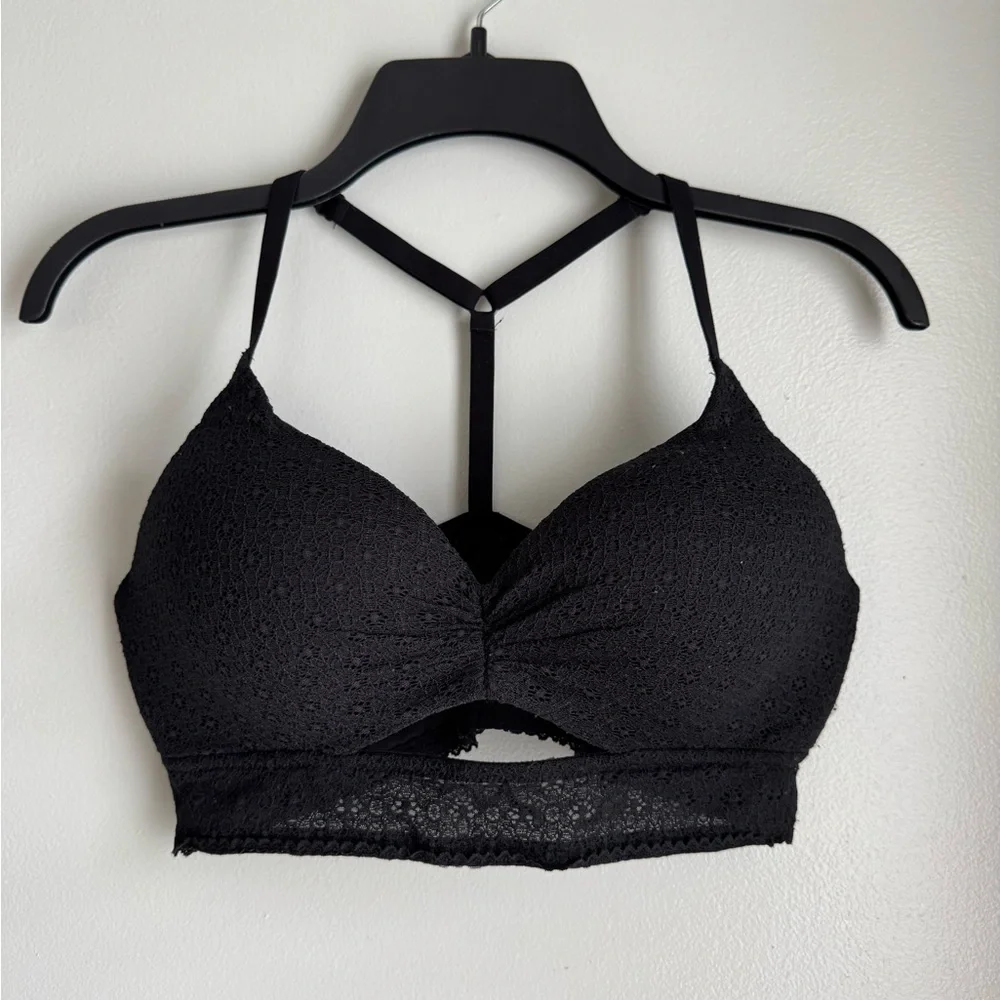 Victoria's Secret Black Textured Bralette